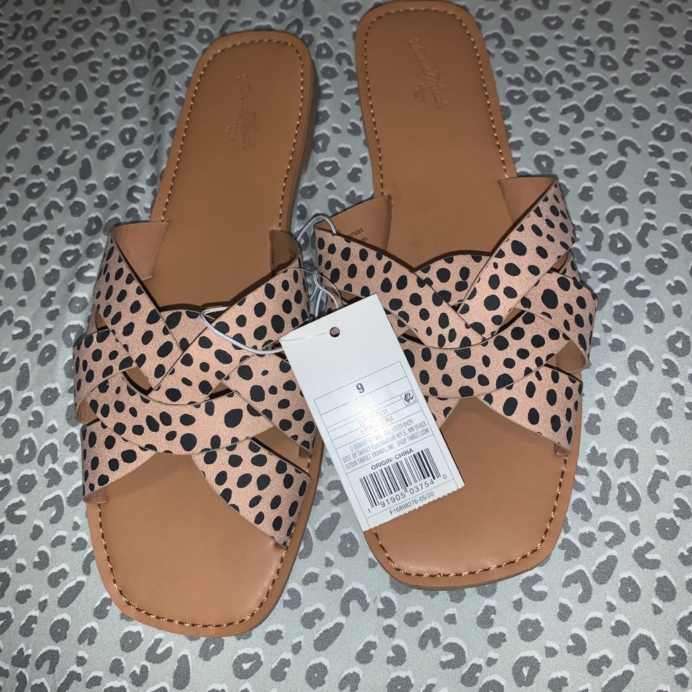 Leopard print sandals